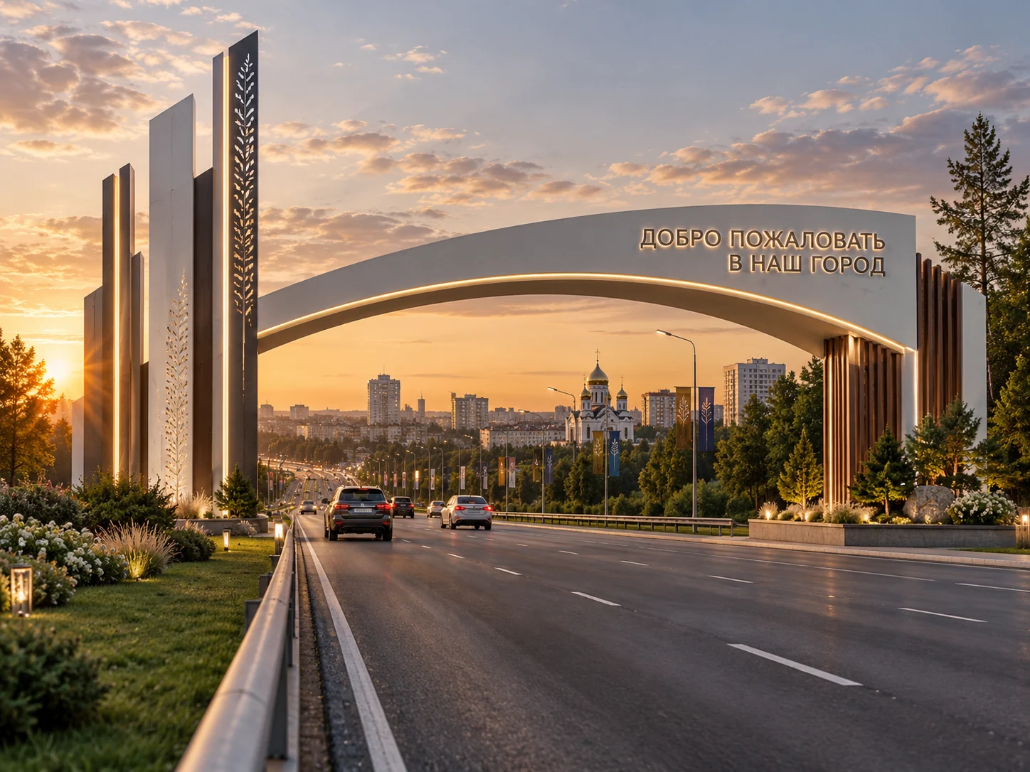Въездная арка для города